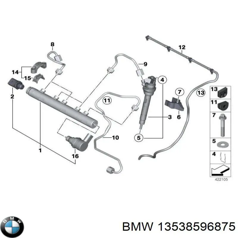  BMW 13538596875 цена, от 32.94 USD