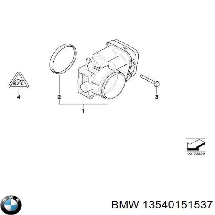Дроссельная заслонка 408238425005Z Continental/Siemens