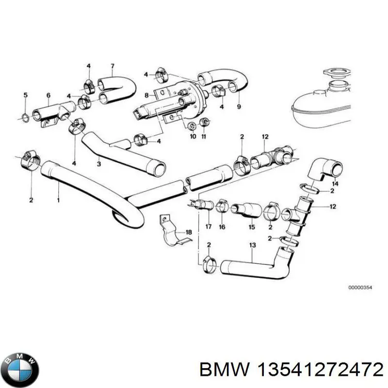 Гофра расходомера воздуха BMW 13541272472 цена, от 29.03 USD