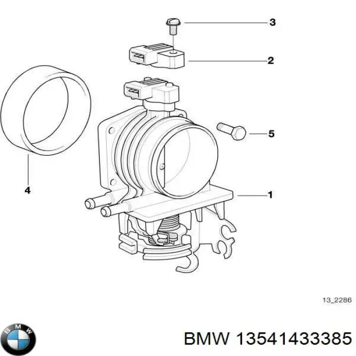 Дроссельная заслонка в сборе BMW 13541433385 цена, от 11.29 USD