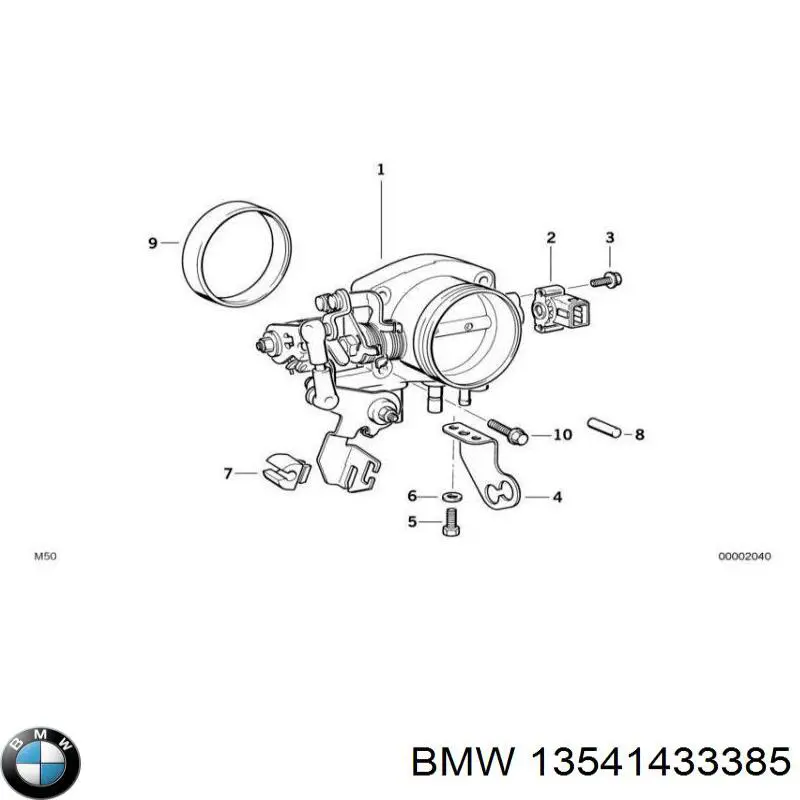 13541433385 BMW дроссельная заслонка