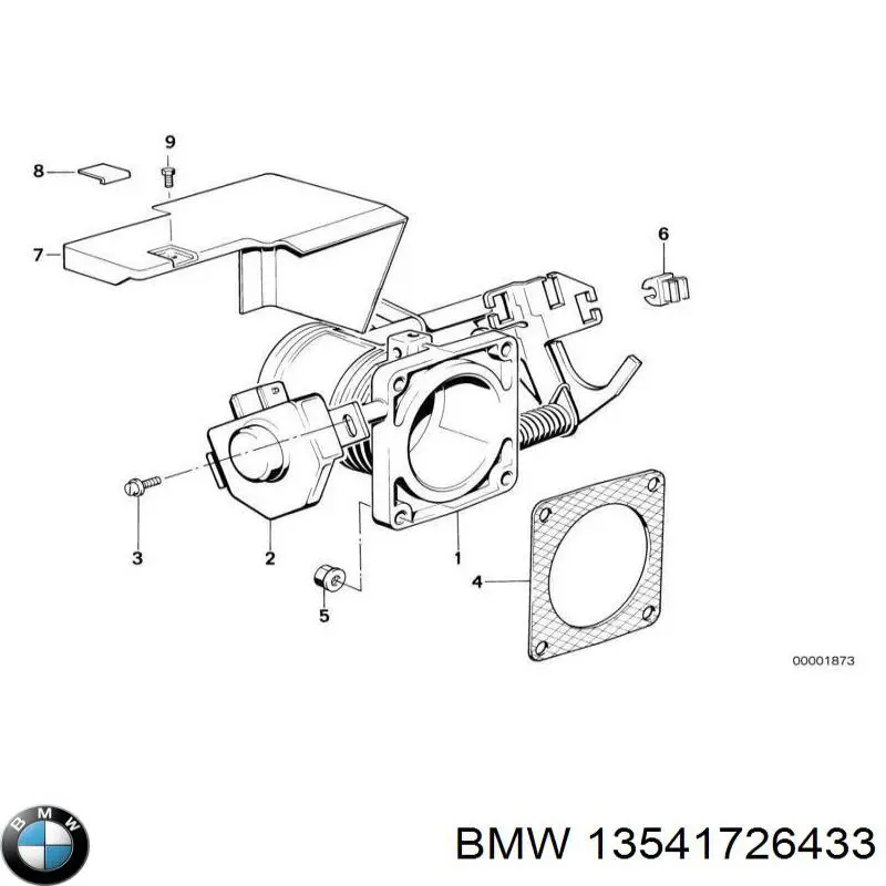 Молдинг стекла заднего 13541726433 BMW