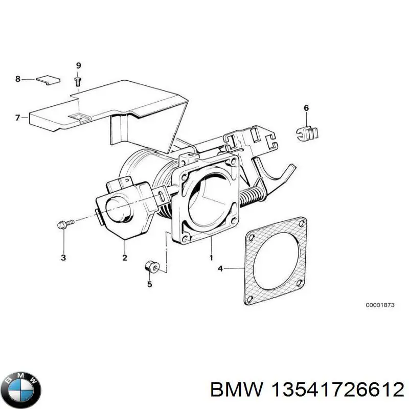 Дроссельная заслонка 13541720739 BMW