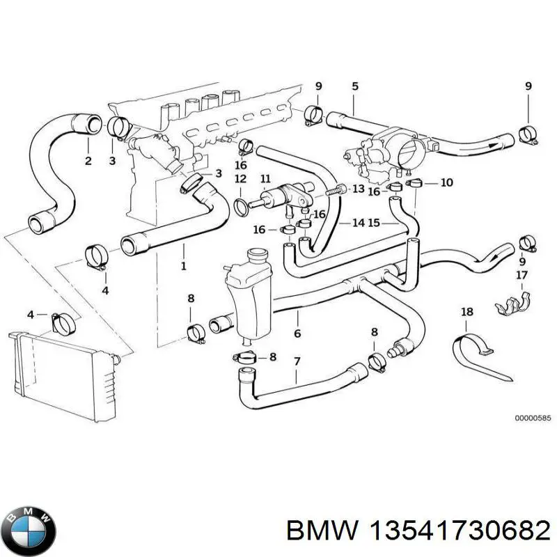 Termostato Opcional 13541730682 BMW