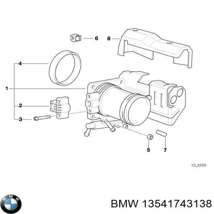 Дроссельная заслонка в сборе BMW 1743138 цена, от 10.44 USD