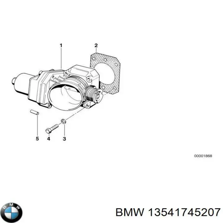13541435709 BMW Дроссельная заслонка