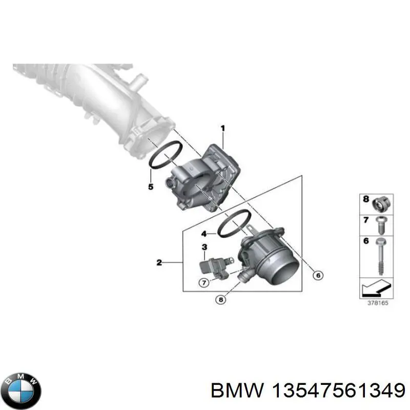 Болт ГБЦ 13547561349 BMW