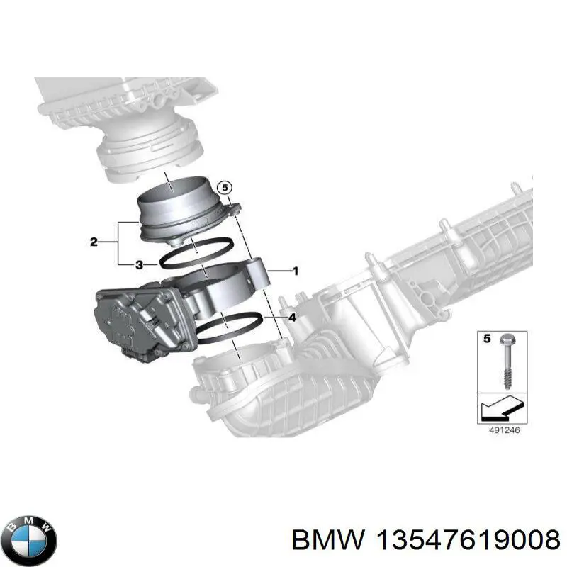 Válvula de borboleta montada para BMW X7 (G07)