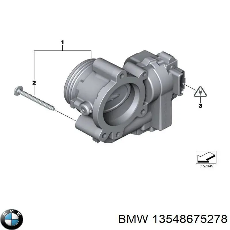 Дроссельная заслонка 13548675278 BMW