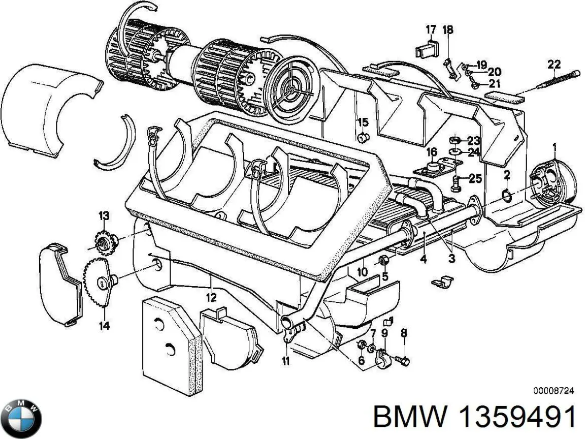 Радиатор 1359491 BMW