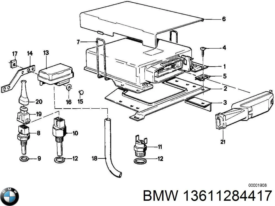 13611284417 BMW модуль управления (эбу двигателем)