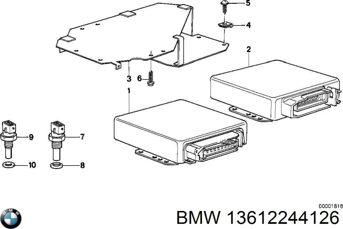 13612244126 BMW Мозги двигателя