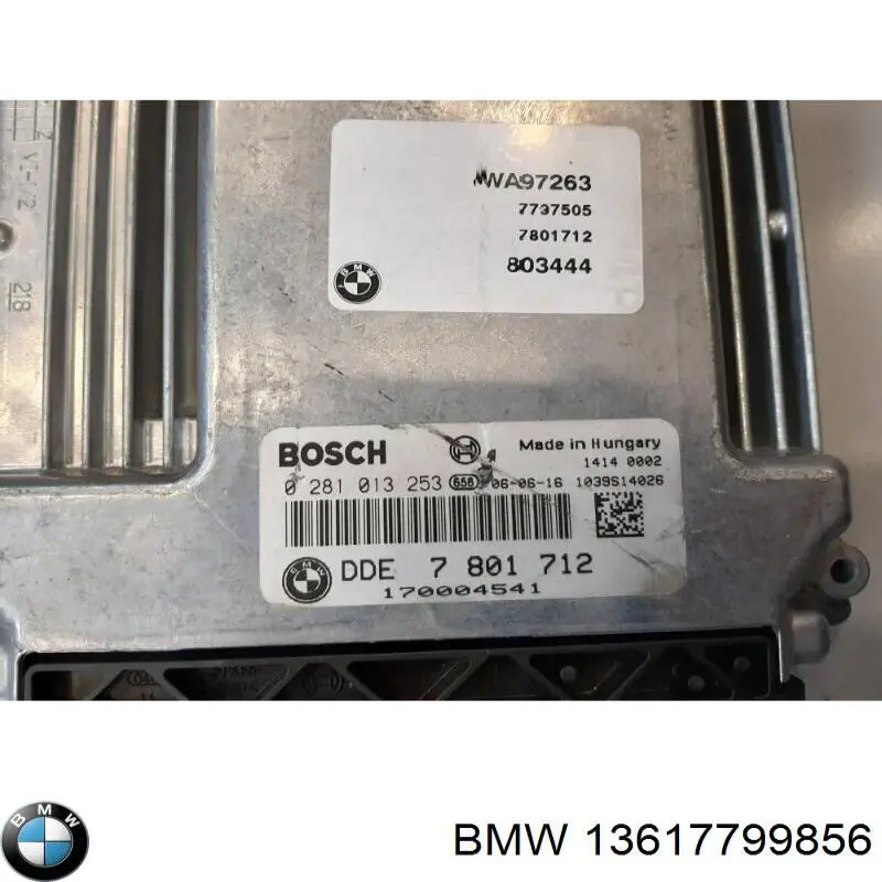 13617799856 BMW módulo de direção (centralina eletrônica de motor)