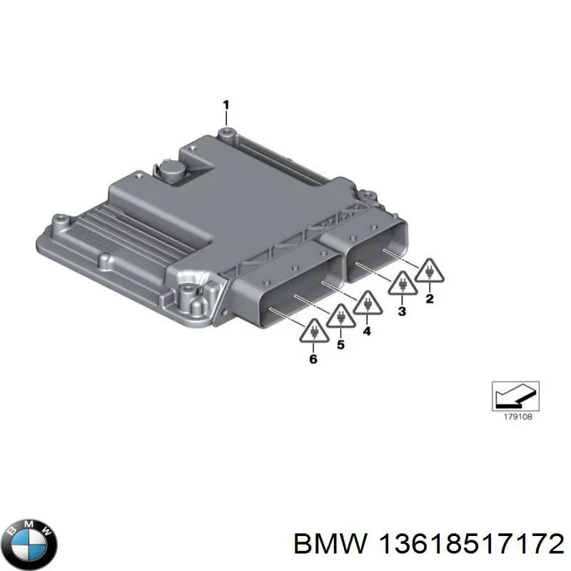 Модуль управления двигателем BMW 13618585376