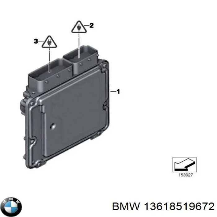 Модуль управления двигателем BMW 13618512407
