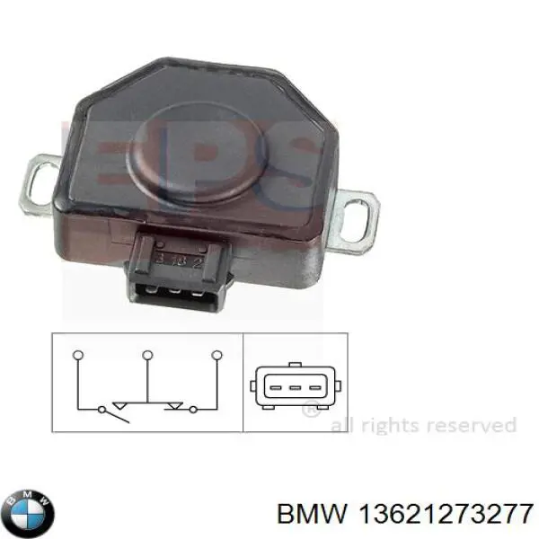 13621273277 BMW датчик положения дроссельной заслонки (потенциометр)