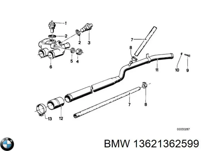 13621274630 BMW Sensor de temperatura original y equivalente