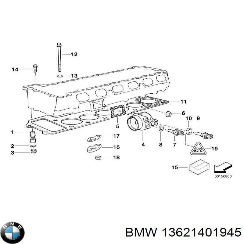 Купить 13621401945 BMW Термодатчик охлаждающей жидкости