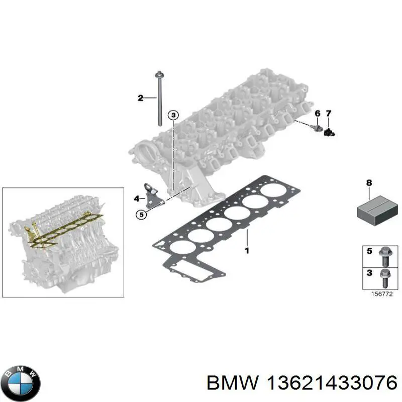 Купить 13621433076 BMW Термодатчик охлаждающей жидкости