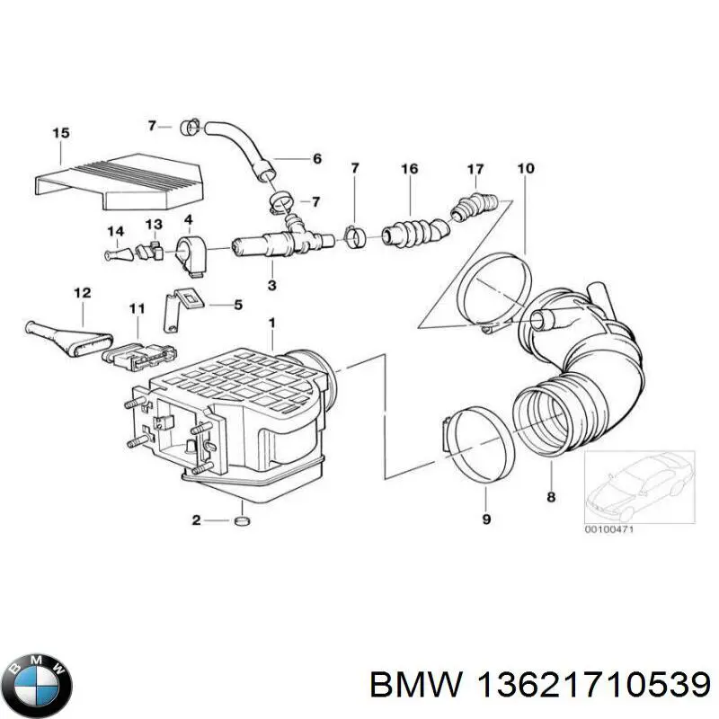 Купить 13621710539 BMW Воздухомер