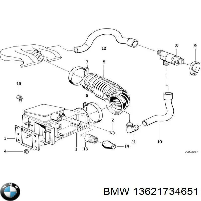 Датчик массового расхода воздуха BMW 13621734651 цена, от 27.54 USD