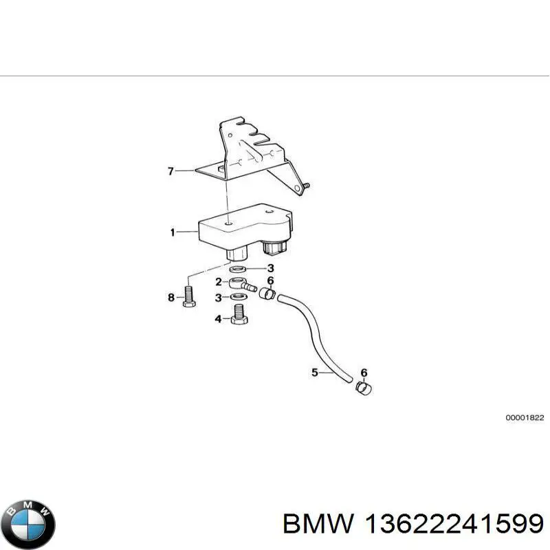 Датчик давления во впускном коллекторе, MAP BMW 13622241599