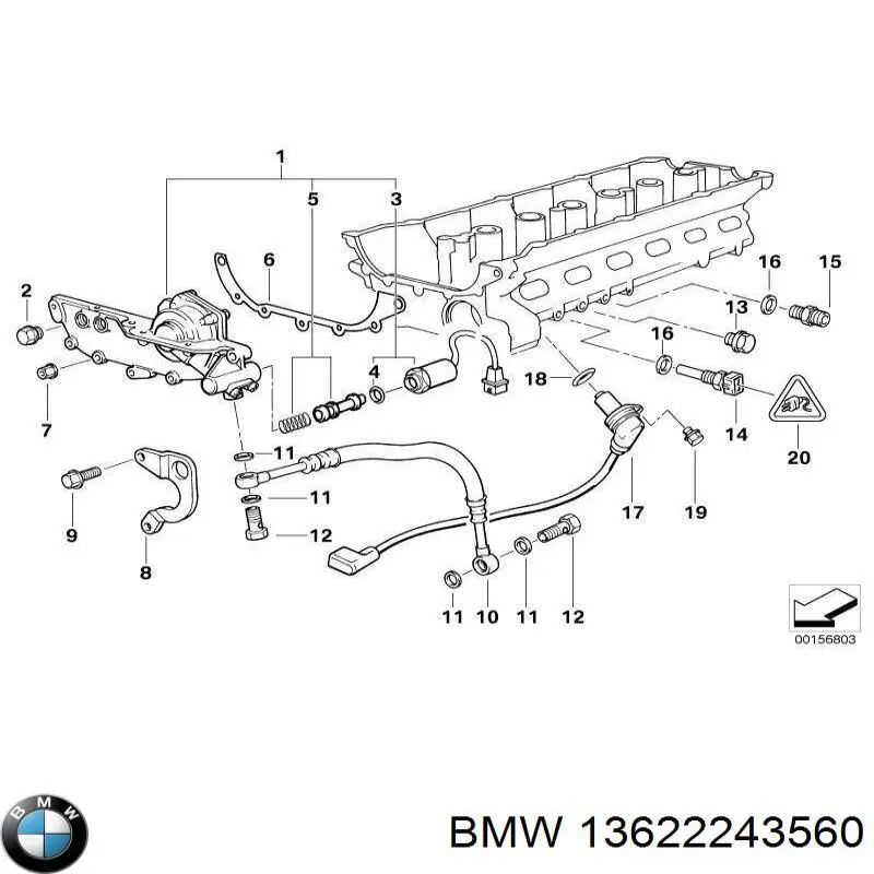 Датчик коленвала 13622243560 BMW