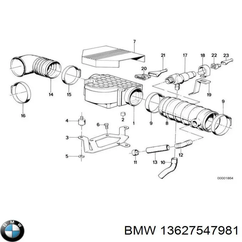 Датчик массового расхода воздуха BMW 13627547981 цена, от 979.50 USD