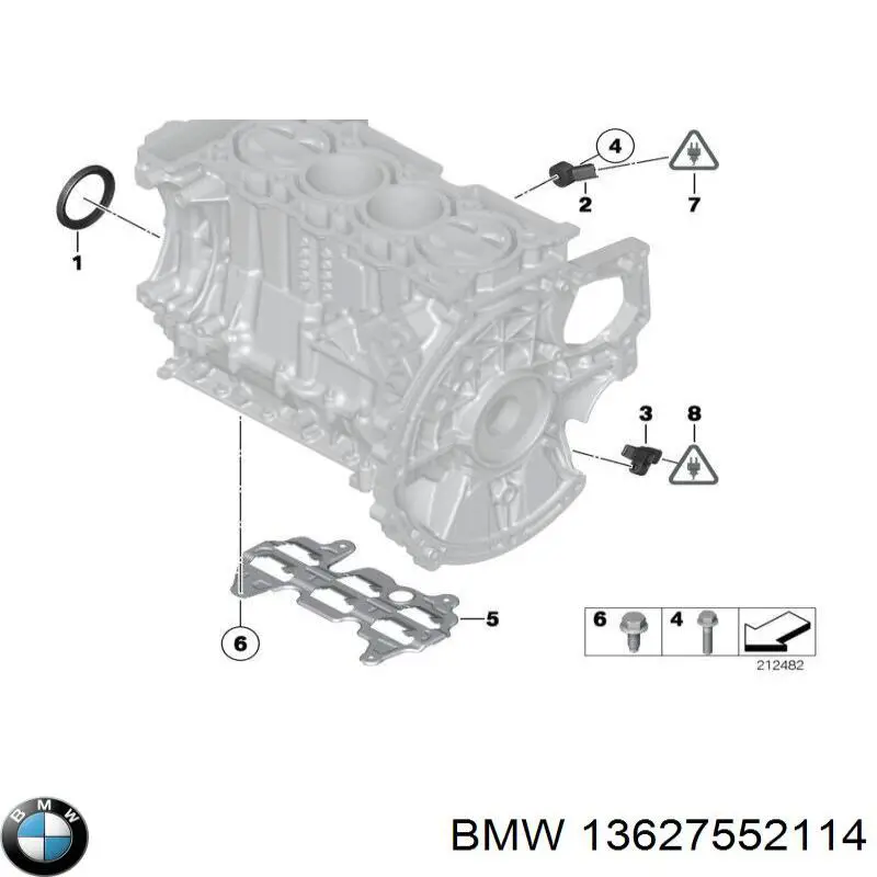 13627552114 BMW датчик детонации