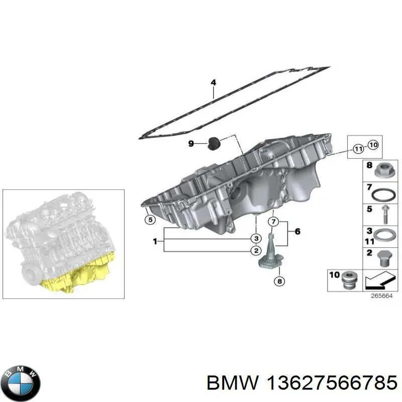 Sensor de detonação 13627566785 BMW