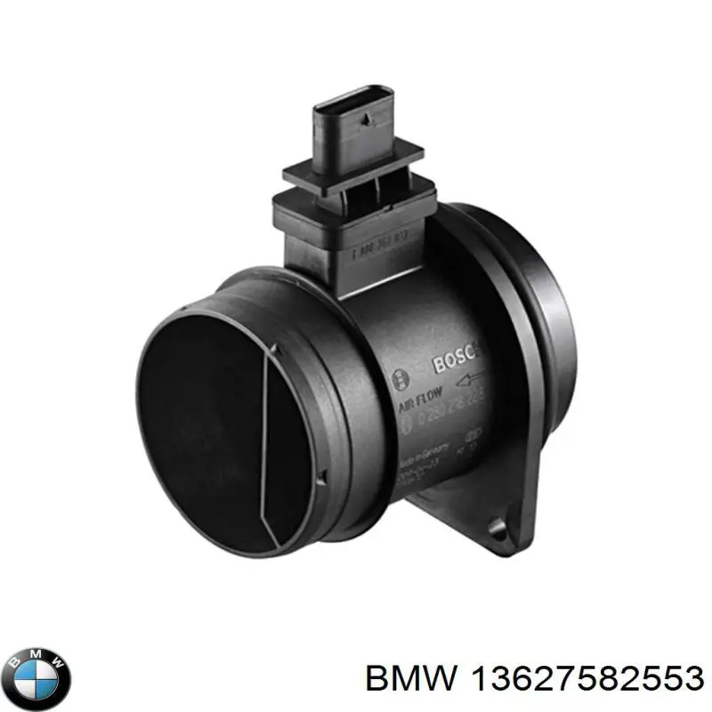 13627582553 BMW sensor de fluxo (consumo de ar, medidor de consumo M.A.F. - (Mass Airflow))