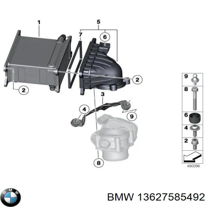Купить 13627585492 BMW Датчик MAP