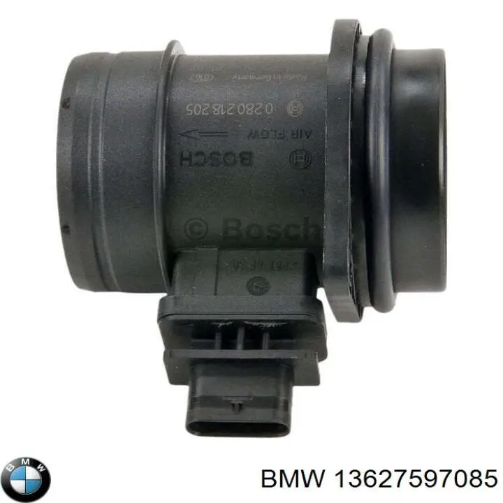 13627597085 BMW sensor de fluxo (consumo de ar, medidor de consumo M.A.F. - (Mass Airflow))