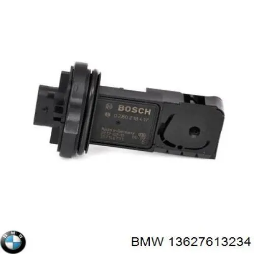 13627613234 BMW sensor de fluxo (consumo de ar, medidor de consumo M.A.F. - (Mass Airflow))