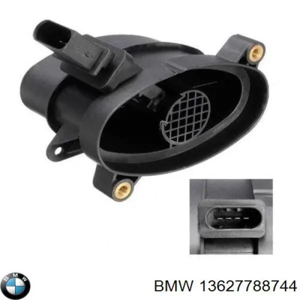 13627788744 BMW sensor de fluxo (consumo de ar, medidor de consumo M.A.F. - (Mass Airflow))