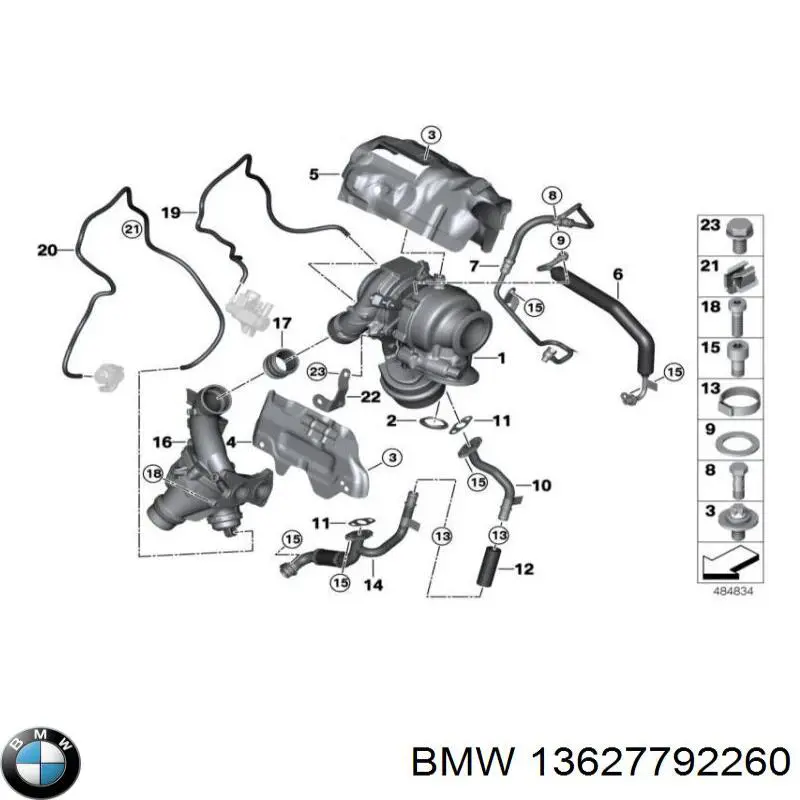 Датчик абсолютного давления 13627792260 BMW