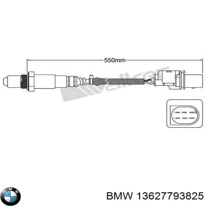 13627793825 BMW sonda lambda, sensor de oxigênio depois de catalisador