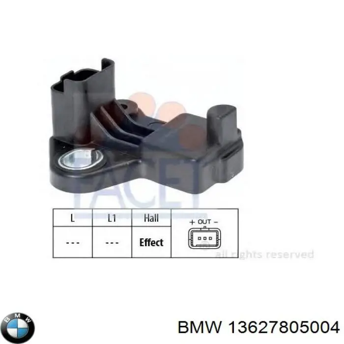 Датчик положения коленчатого вала BMW 13627805004 цена, от 12.85 USD