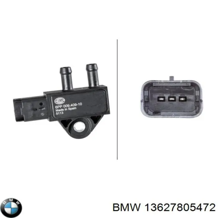 Датчик давления выхлопных газов BMW 13627805472 цена, от 7.12 USD