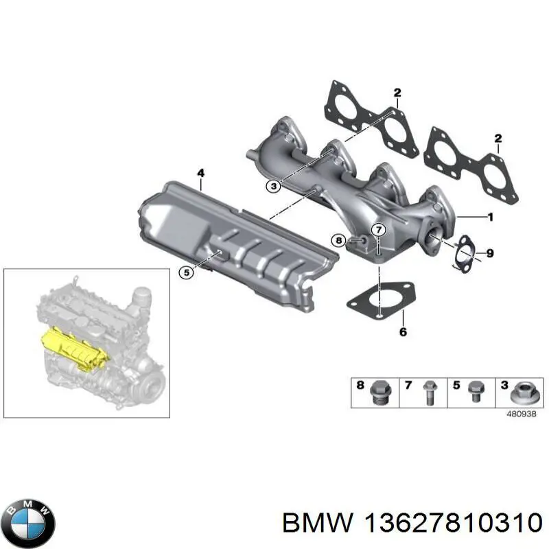 Пробка поддона двигателя 13627810310 BMW