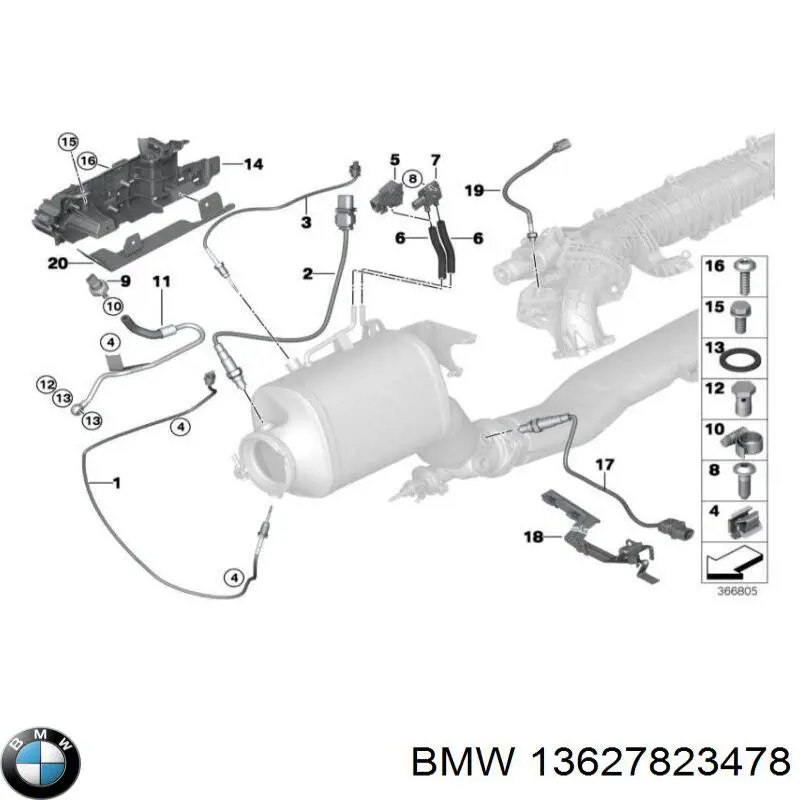  BMW 13628574748 цена, от 22.57 USD