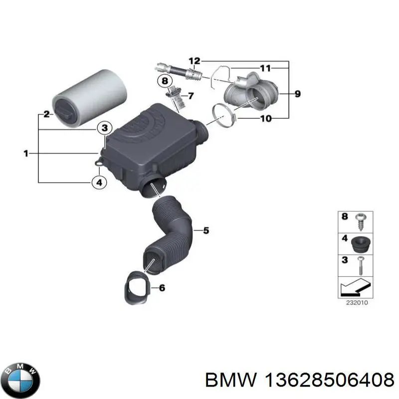 Купить 13628506408 BMW Воздухомер
