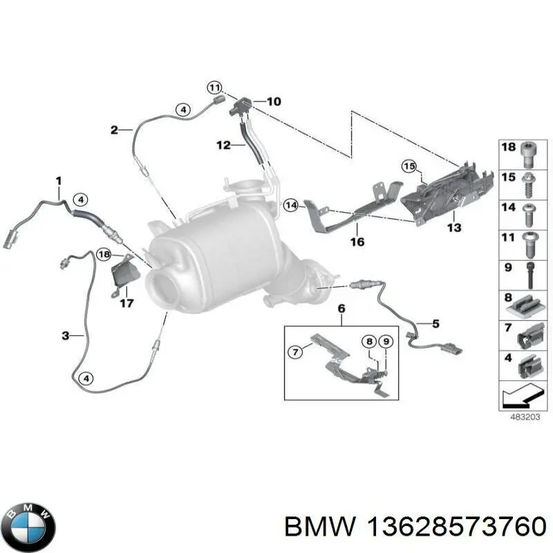 Sonda lambda, sensor de oxigênio para BMW X1 (F48)