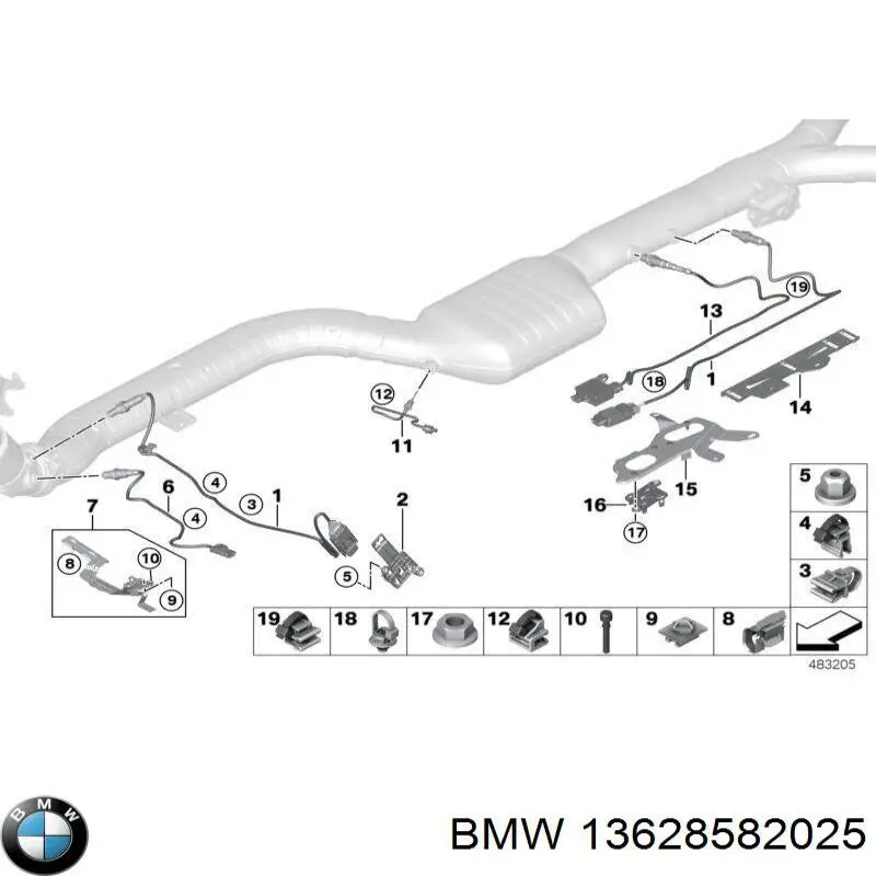 Датчик оксидов азота NOX BMW 13628517455 цена, от 147.23 USD