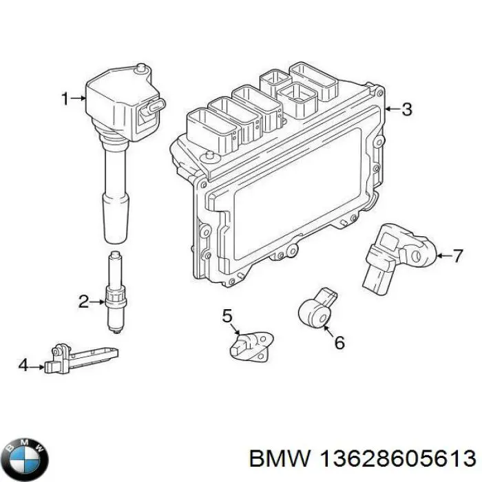 Купить 13628605613 BMW Датчик MAP