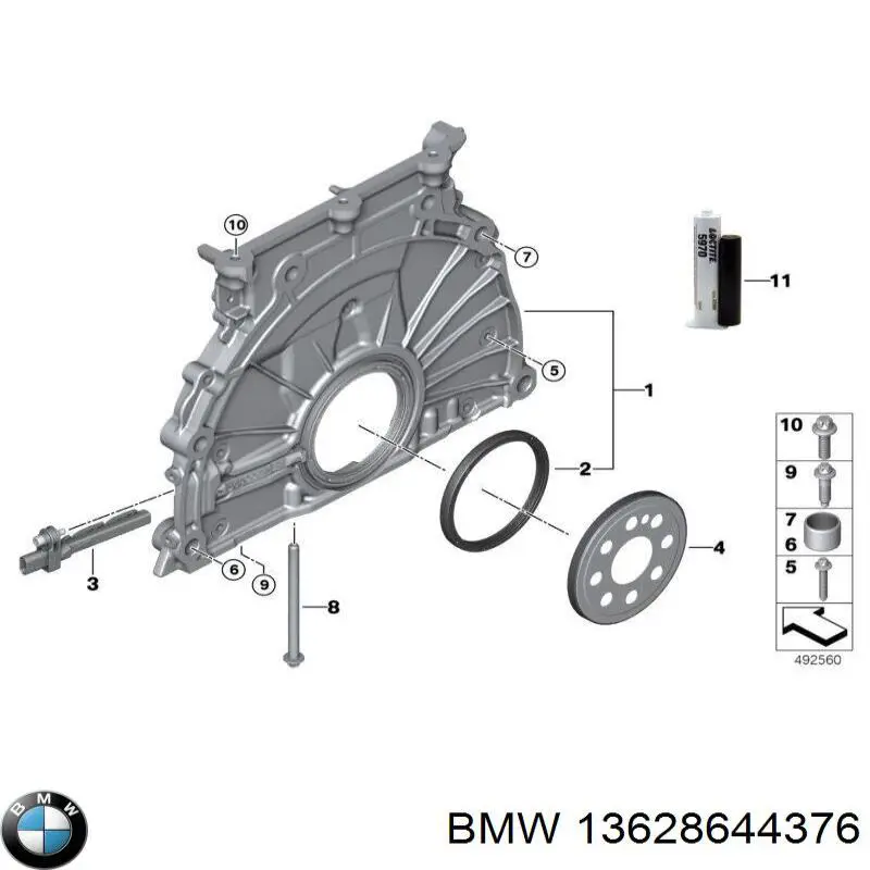 Датчик положения коленчатого вала BMW 13628644376 цена, от 16.08 USD