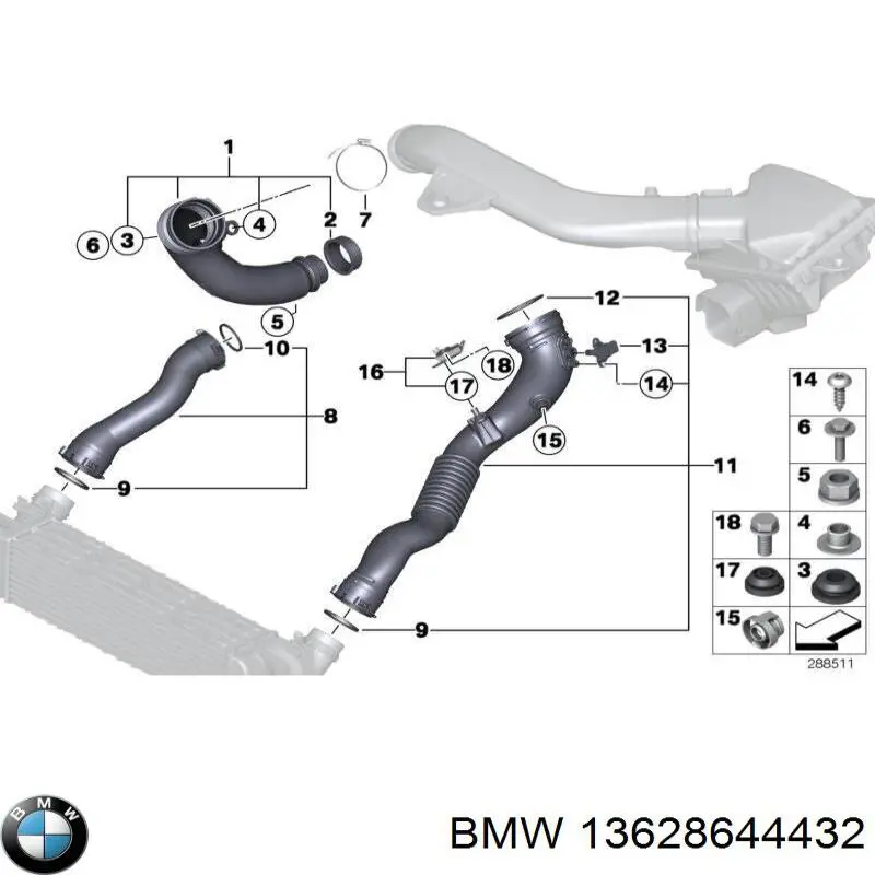 Датчик абсолютного давления в коллекторе BMW 13628644432 цена, от 12.98 USD