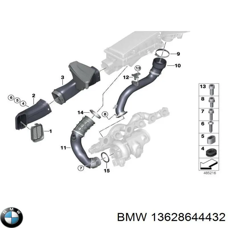 Купить 13628644432 BMW Датчик MAP
