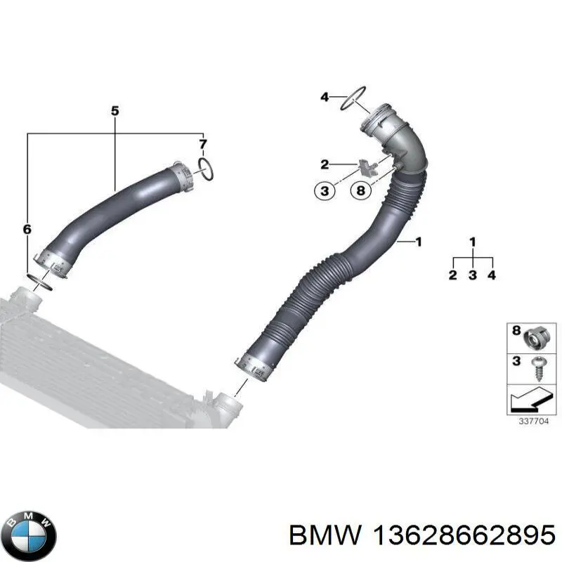 13628667585 BMW Датчик давления воздуха