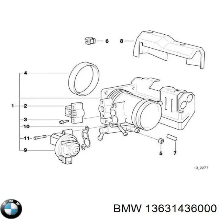 Купить 13631436000 BMW Потенциометр